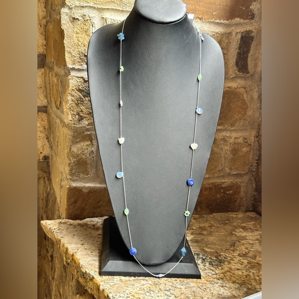 Style & Co Silver Chain Bead Necklace